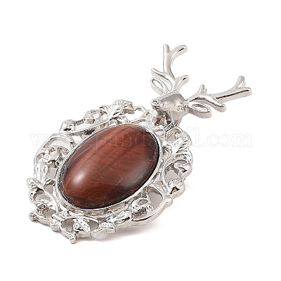 Подвески из натурального красного тигрового глаза G-A226-02P-07-1