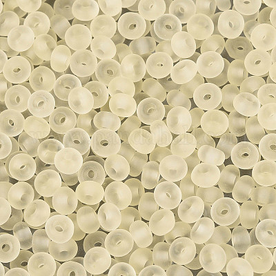 Прозрачные матовые цветные стеклянные бусины SEED-T007-12N-1