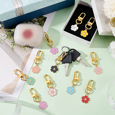 Подвесные украшения из сплава эмали HJEW-AB00652-1