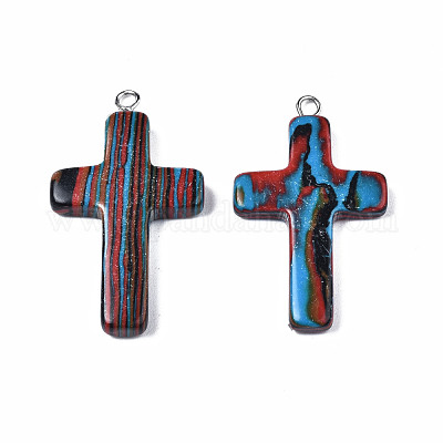 Синтетического малахита подвески&nbsp;G-Q479-04-1