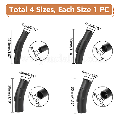 4 шт. 4 стиля застежки-байонетные из нержавеющей стали 304 с кнопкой STAS-UN0052-64-1