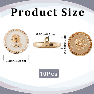 10 шт. пуговицы из эмалированного сплава BUTT-GF0001-31-1