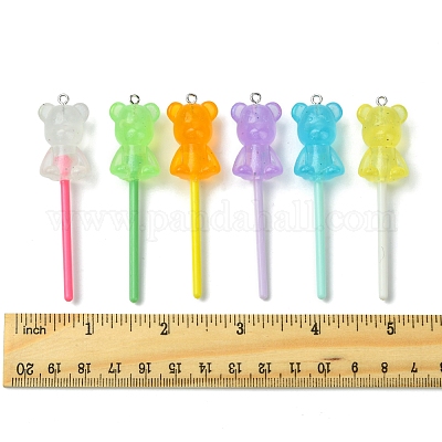 10 шт. большие подвески из светящейся полупрозрачной смолы FIND-FS0002-91A-1