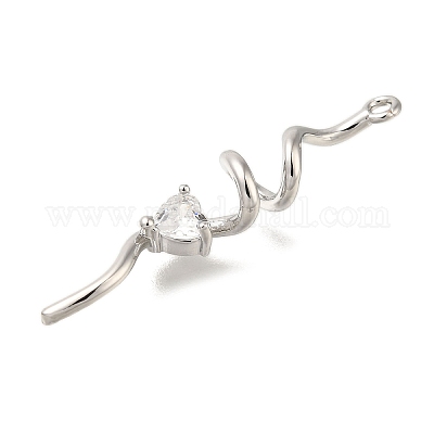 Латунные микро проложить кубического циркония подвески KK-M301-14P-1