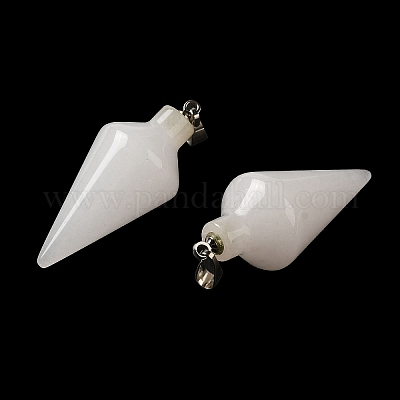Натурального белого нефрита подвески G-Z055-02P-19-1