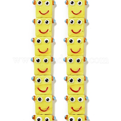 Бусы лэмпворк ручной работы LAMP-Q036-07C-1