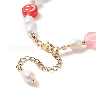 Набор браслетов из бисера из натурального жемчуга и полимерной глины в 3 стилях BJEW-TA00236-1