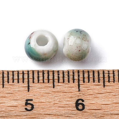 Фарфоровые бусины ручной работы PORC-D300-A08-1