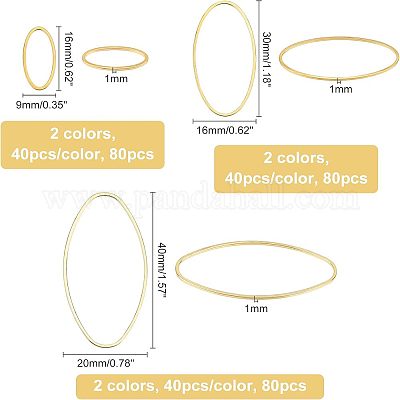 Латунные соединительные колечки&nbsp;KK-OC0001-12-1