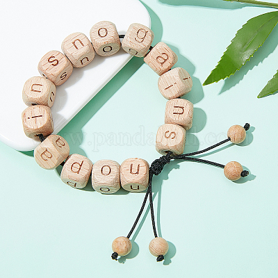 Природных шарики древесины WOOD-WH0112-73B-1