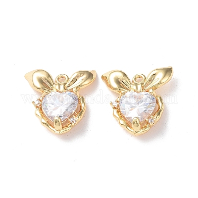 Латунные микро проложить кубического циркония подвески KK-I702-41G-1