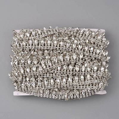 Железная цепочка со стразами и кристаллами CW-TAC0001-18-1