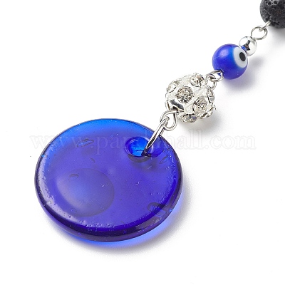 Ручная работа лэмпворк подвеска от сглаза HJEW-JM00791-04-1