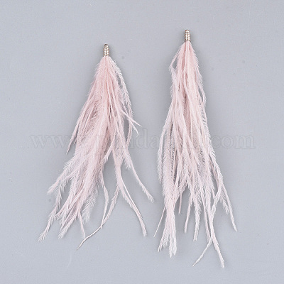 Кисточка из страусиных перьев большая подвеска FIND-S302-08B-1