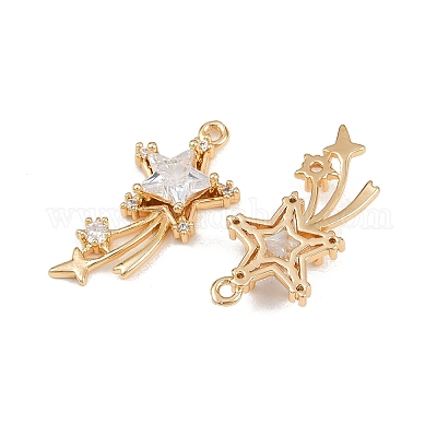 Латунные микро проложить кубического циркония подвески KK-C115-15G-01-1