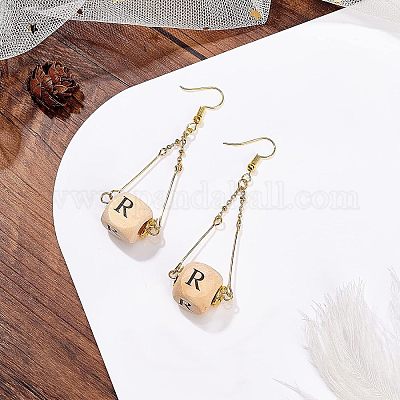 Натуральные деревянные европейские бусины WOOD-OC0001-42B-1