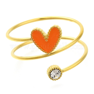 Ионное покрытие (ip) 304 нержавеющая сталь микро паве кубический цирконий перстни для женщин RJEW-U013-11G-04-1