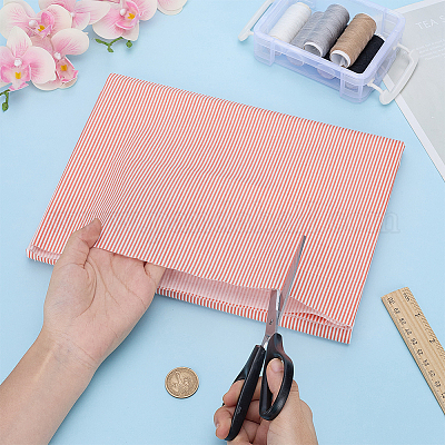 Полосатые хлопчатобумажные ткани&nbsp;DIY-FG0008-69E-1
