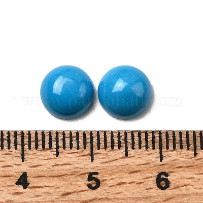 Синтетических бирюзовый кабошон G-C070-02D-1