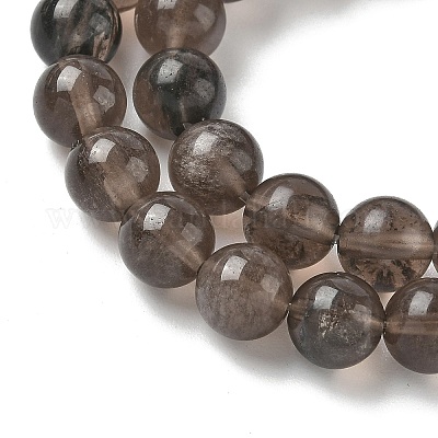 Натуральные ледяные обсидиановые бусинки G-P590-A03-8mm-01-1