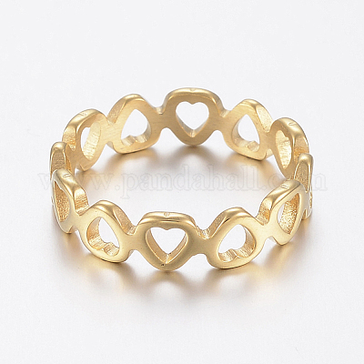 Ионное покрытие (ip) кольца из нержавеющей стали 304 RJEW-H125-05G-16mm-1