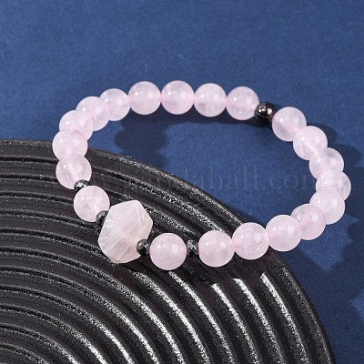 Эластичный браслет из натуральных смешанных драгоценных камней для женщин BJEW-A145-01-1