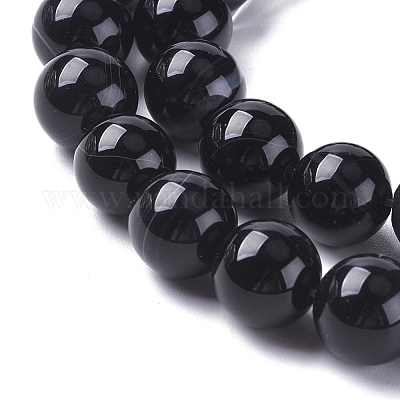 Натуральные полосатые агатовые / полосатые агатовые бусинки G-G582-10mm-60-1