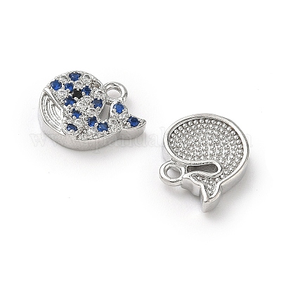 Латунные микро проложить кубического циркония подвески KK-L250-05P-1