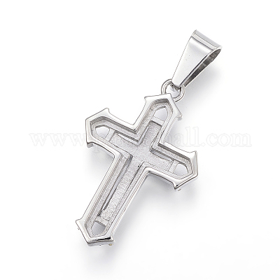 Подвески из хирургической нержавеющей стали 316 со стразами STAS-P145-01-1