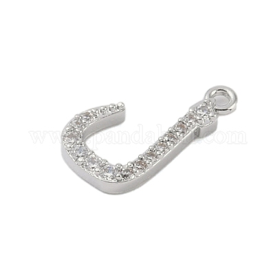 Покрытие стойки латунь микропаве прозрачные подвески из кубического циркония KK-A224-03P-P-1