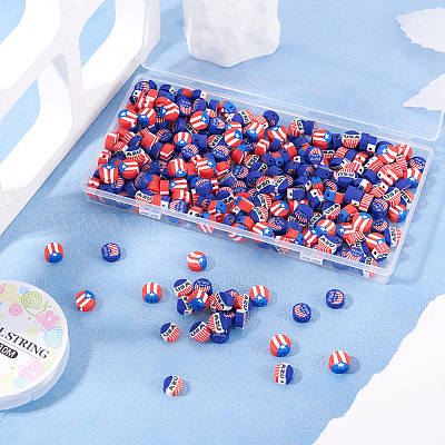 300шт 3 стиля ручной работы бусины из полимерной глины CLAY-TA0001-69-1