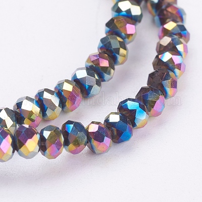 Гальванические стеклянные бусины EGLA-R080-3mm-M-1