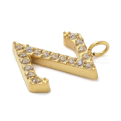 Ионное покрытие (ip) 304 нержавеющая сталь микропаве кубический цирконий подвески STAS-Z107-03G-25-1