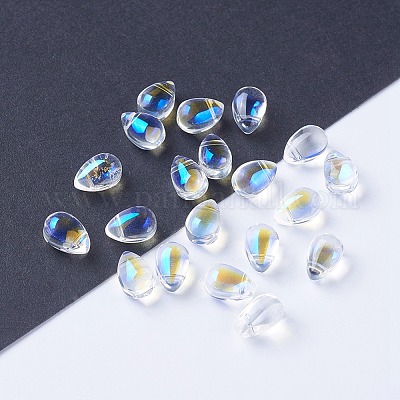 Гальванические стеклянные бусины EGLA-L014-19-1