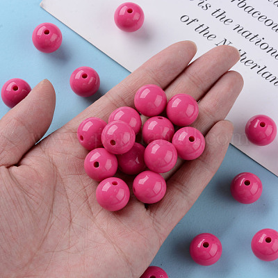 Непрозрачные акриловые бусины MACR-S370-C16mm-A13-1