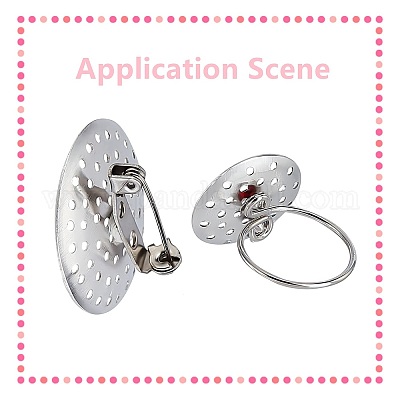 Латунное пальцевое кольцо / брошь KK-SC0002-65-1