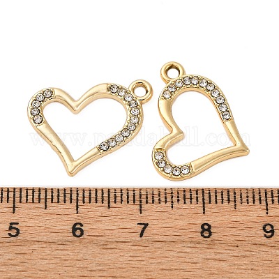 Подвески из сплава и страза PALLOY-S052-01G-D-1