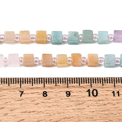 Нити бусин из натурального розового кварца G-H333-03B-1