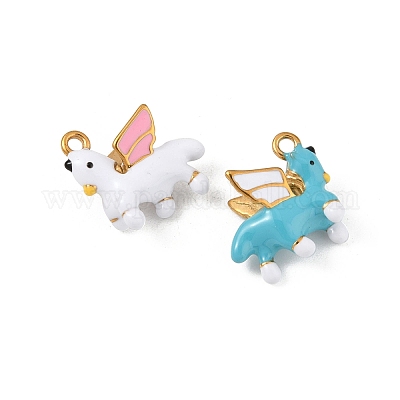 Подвески из нержавеющей стали 304 с эмалью STAS-P396-22G-M-1