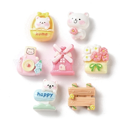 Непрозрачные кабошоны из смолы RESI-K043-23-1