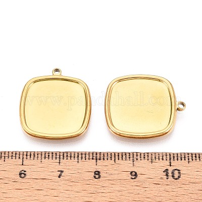 Оправы для подвесок из нержавеющей стали 304 в виде кабошонов STAS-T067-14G-1