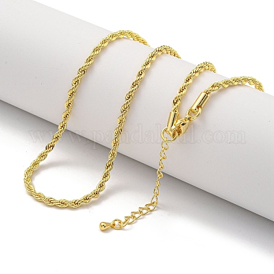 Ожерелья-цепочки из латуни для женщин NJEW-G084-20G-1