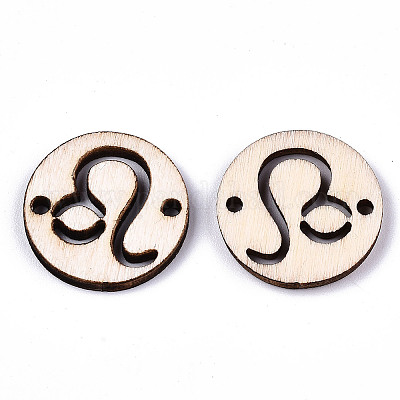 Необработанные соединители звеньев из натурального тополя WOOD-S045-139A-04-1