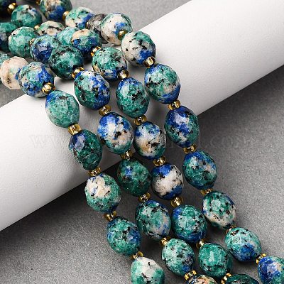 Нити бусин из натуральной кунжутной яшмы G-D305-B02-03-1