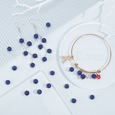 Синтетические лазурит бисер пряди G-AR0002-39-1