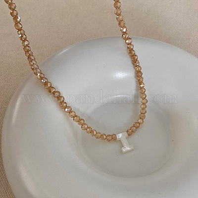 Подвеска с инициалом из натуральной ракушки FS-WG76541-09-1