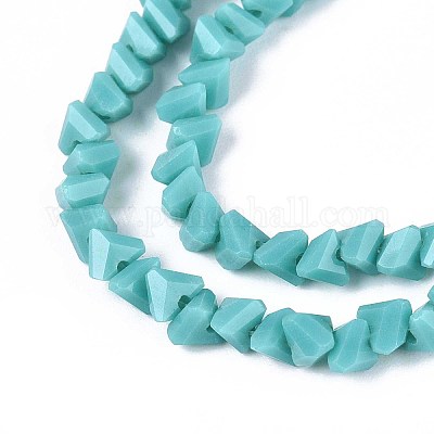 Непрозрачное стекло бисер нитей GLAA-N019-4mm-19-1