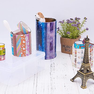 Прямоугольник пластиковые контейнеры для хранения бисера CON-PH0002-05-1