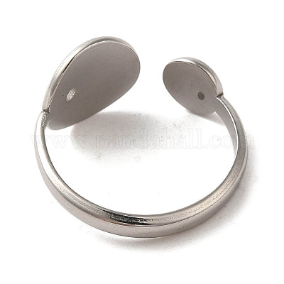 Открытое кольцо-манжета из нержавеющей стали марки 304&nbsp;LS-RJEW-C068-05B-P-1