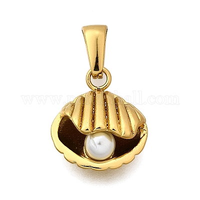 Подвески из пластикового жемчуга STAS-Q360-06E-G-1